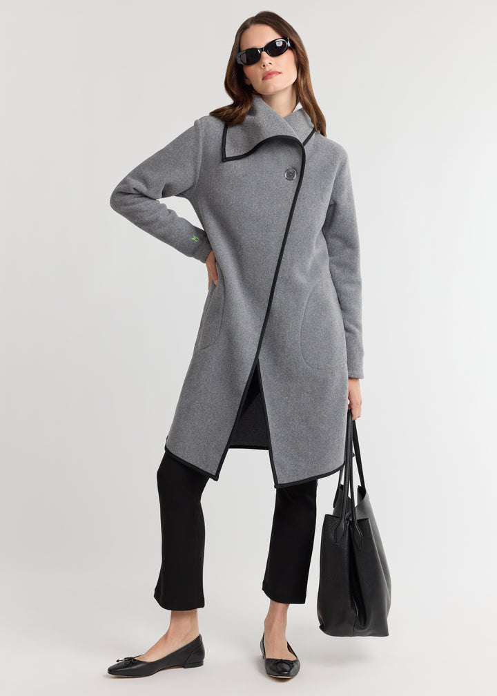 Mayfield Jacket in Double Layer Vello Fleece (Charcoal Grey)