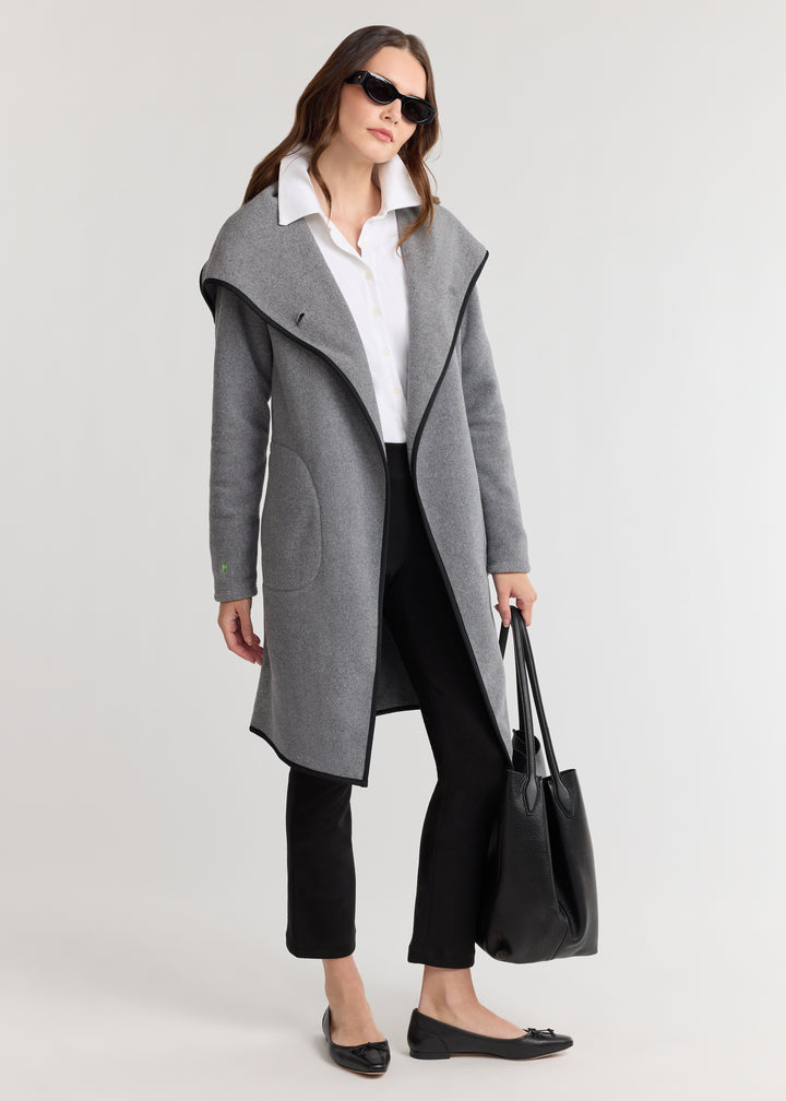 Mayfield Jacket in Double Layer Vello Fleece (Charcoal Grey)