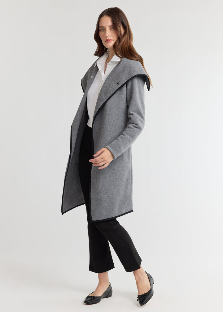Mayfield Jacket in Double Layer Vello Fleece (Charcoal Grey)