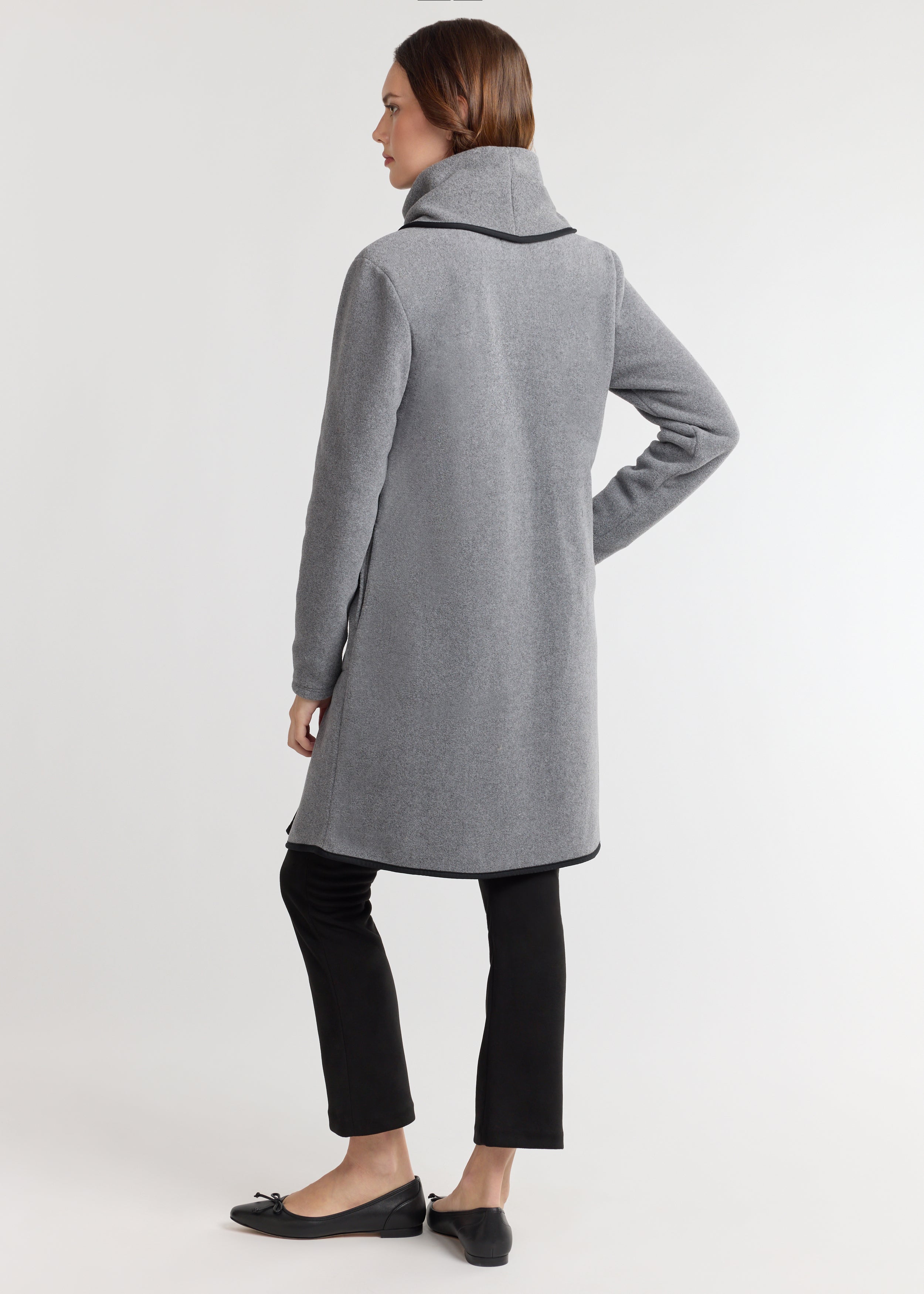 Mayfield Jacket in Double Layer Vello Fleece (Charcoal Grey