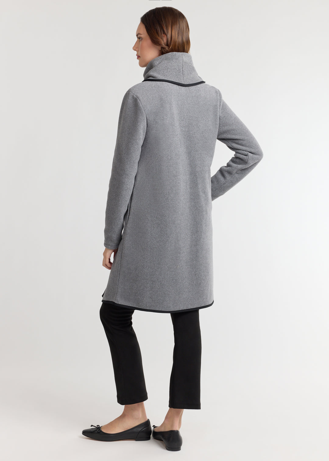 Mayfield Jacket in Double Layer Vello Fleece (Charcoal Grey)