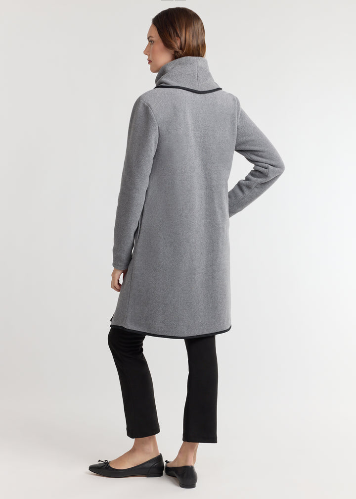 Mayfield Jacket in Double Layer Vello Fleece (Charcoal Grey)