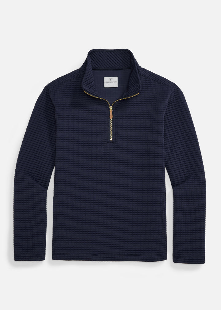 Men's Duffield Pullover in Waffle (Navy)