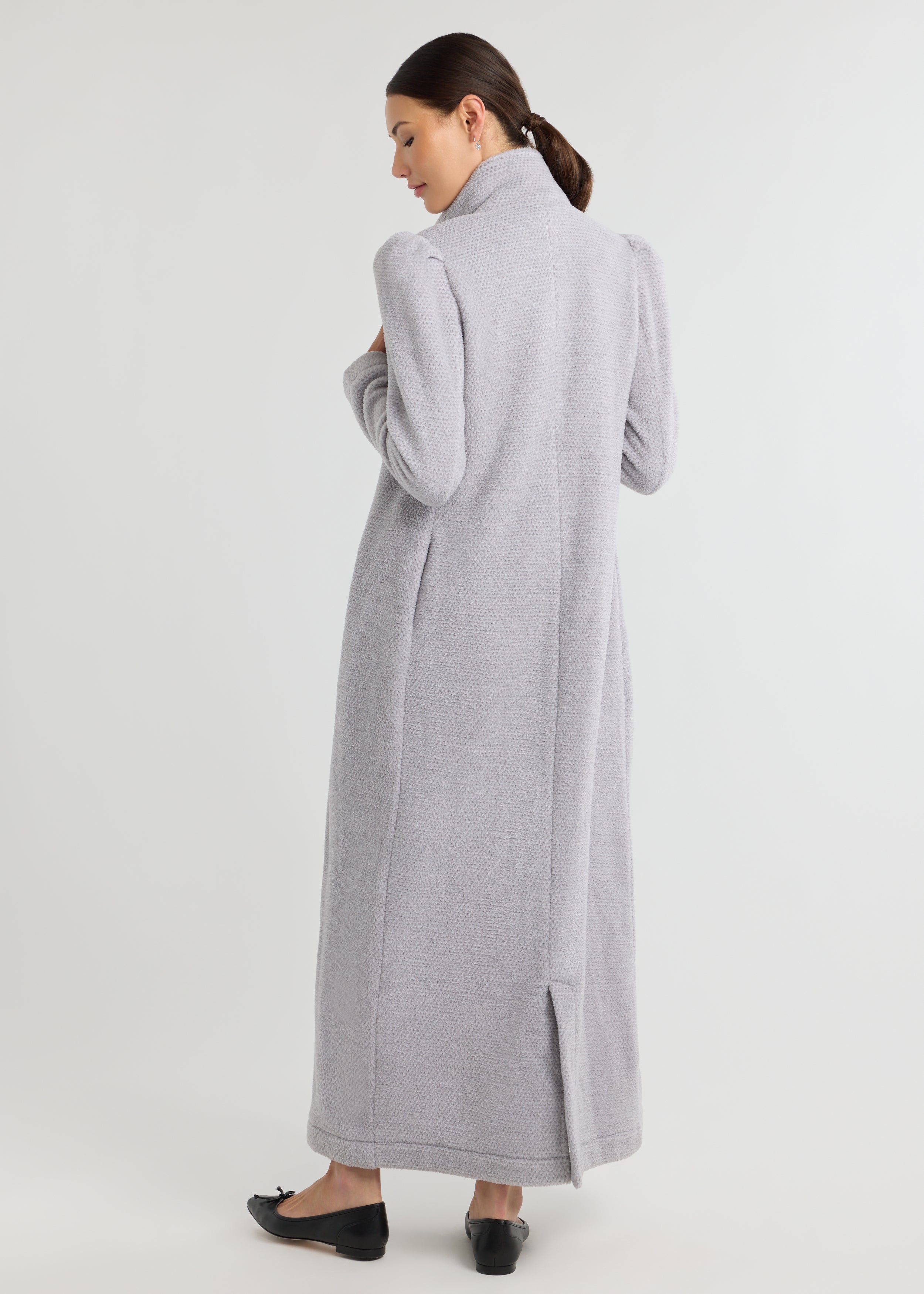 Millbank Coat in Sherpa Fleece (Heather Grey) – Dudley Stephens