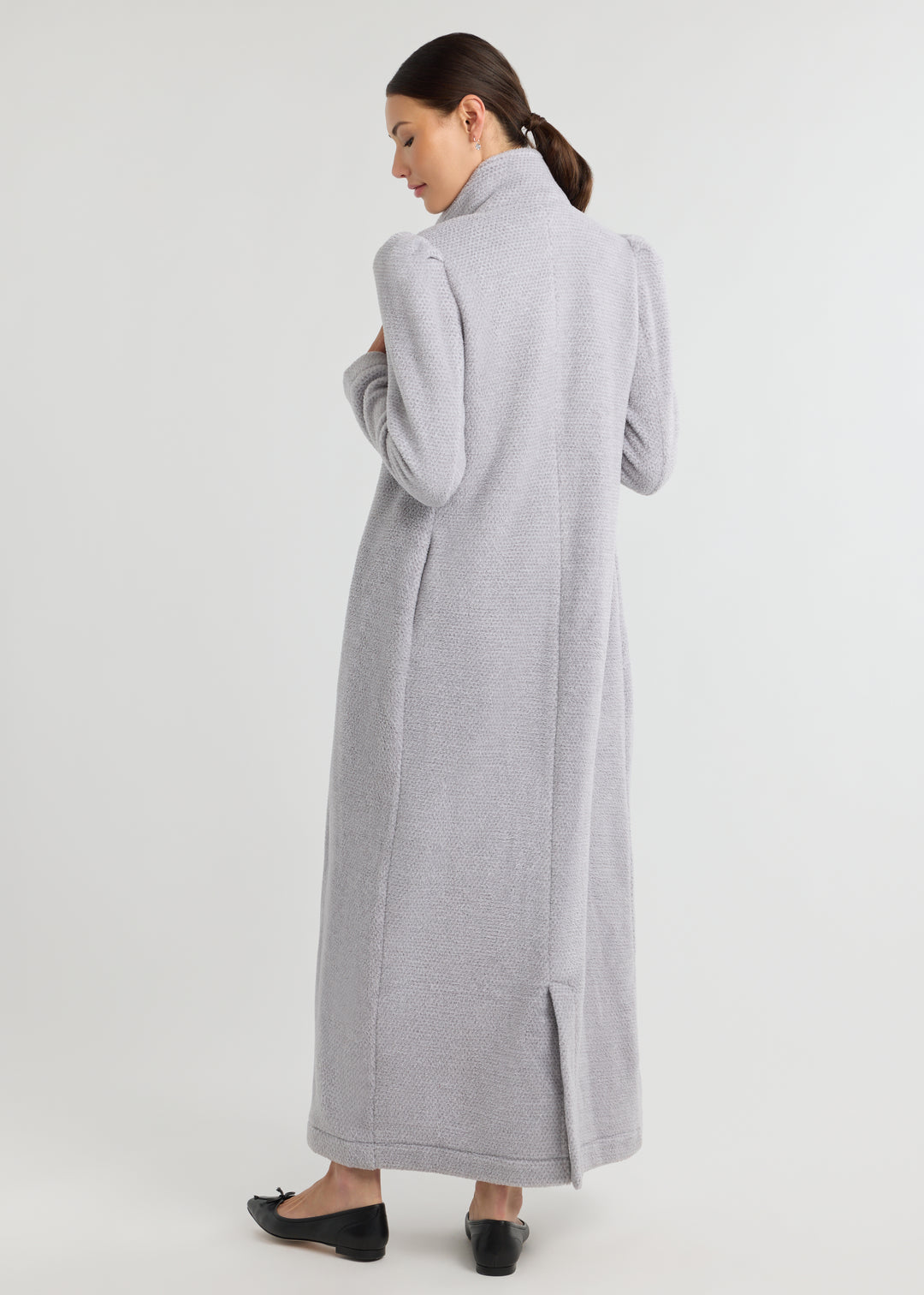 Millbank Coat in Sherpa Fleece (Heather Grey)