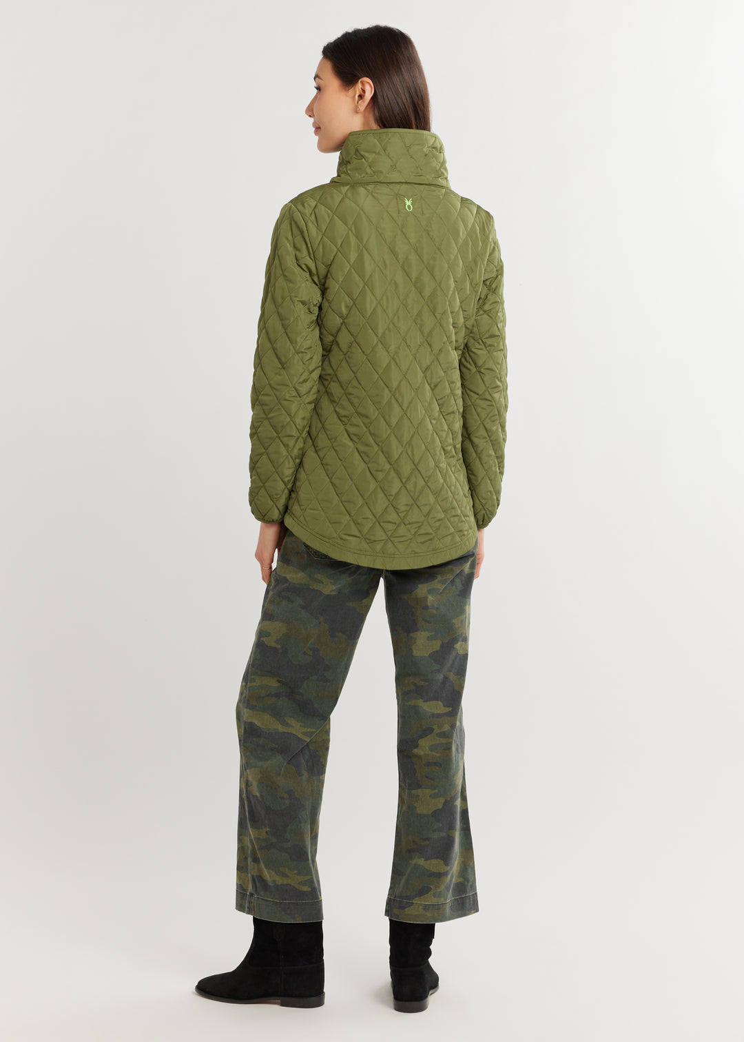 Morningside Jacket in Quilted Lustre (Army Green)