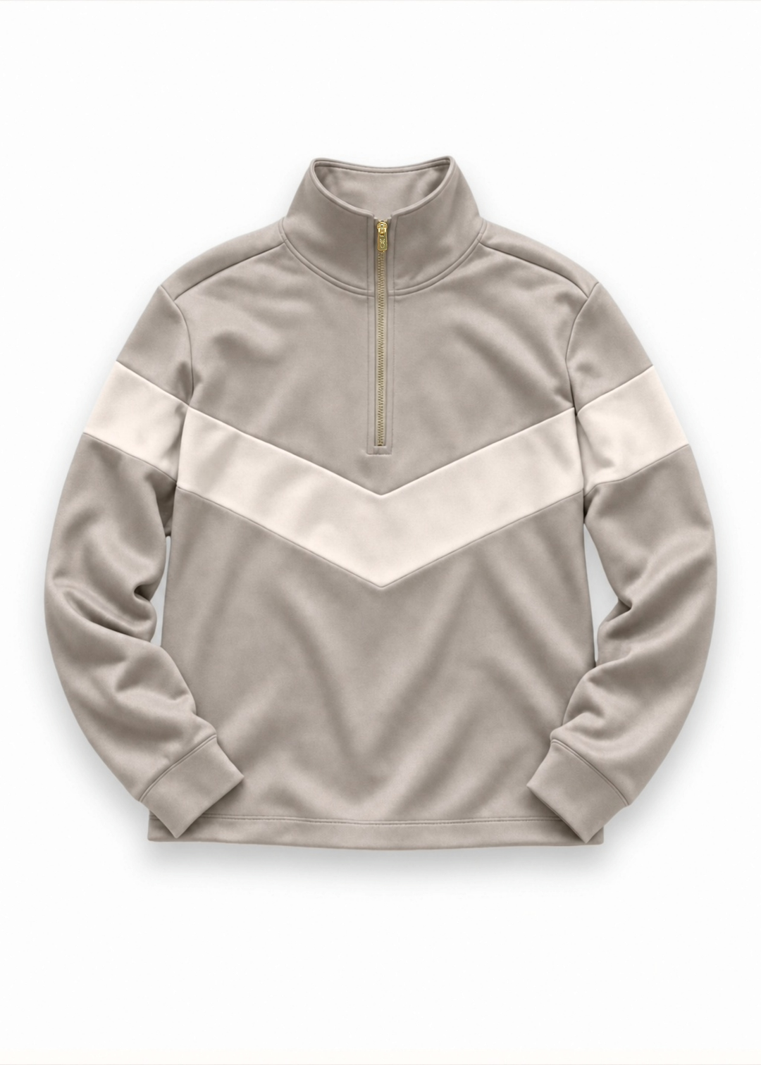 Madeline Pullover in Scuba Fleece (Chateau Grey/Cream)