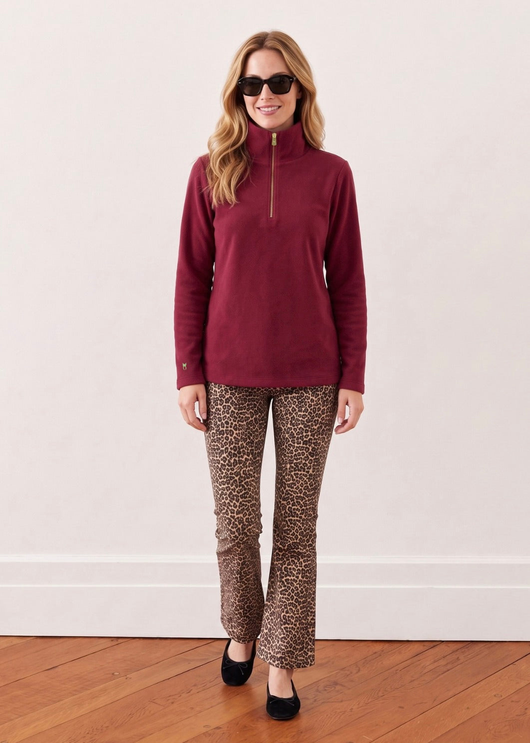 Manchester Pullover in Vello Fleece (Burgundy)