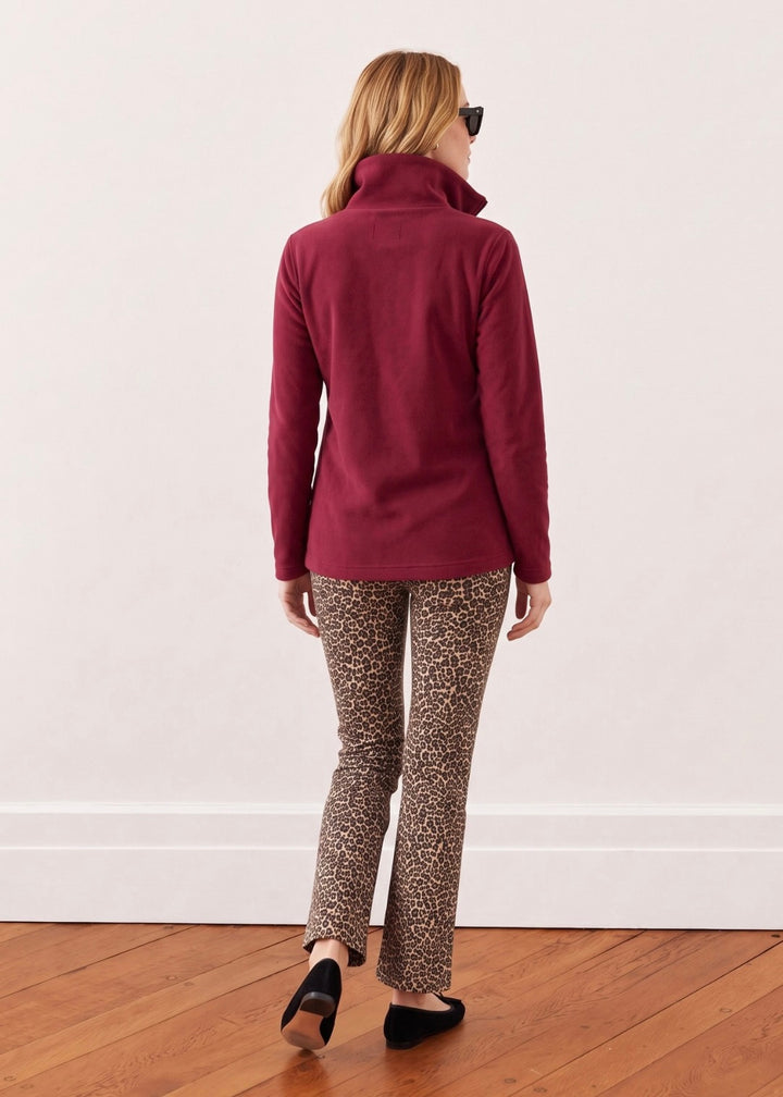 Manchester Pullover in Vello Fleece (Burgundy)