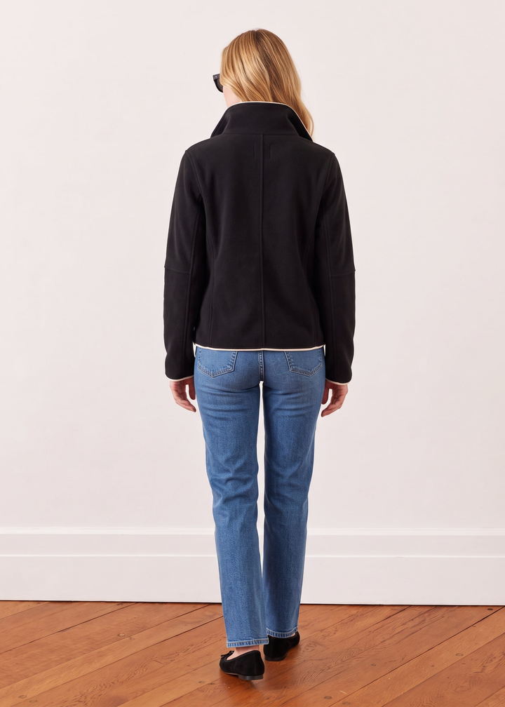 Marlowe Blazer in Double Layer Vello Fleece (Black)