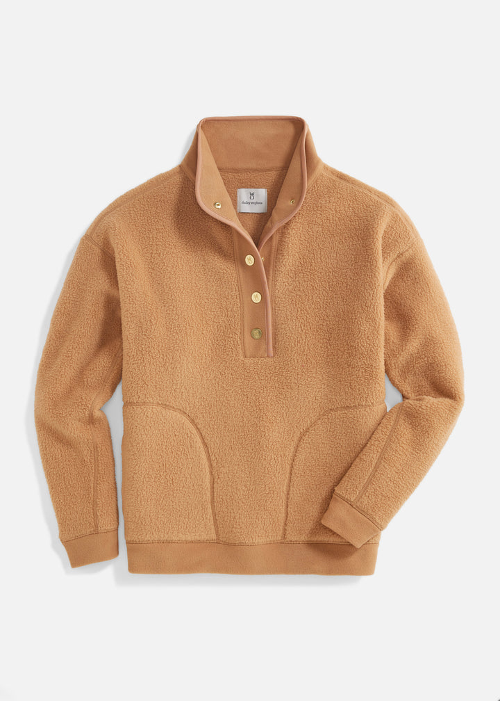 Palomino Pullover in Sherpa Fleece (Camel)