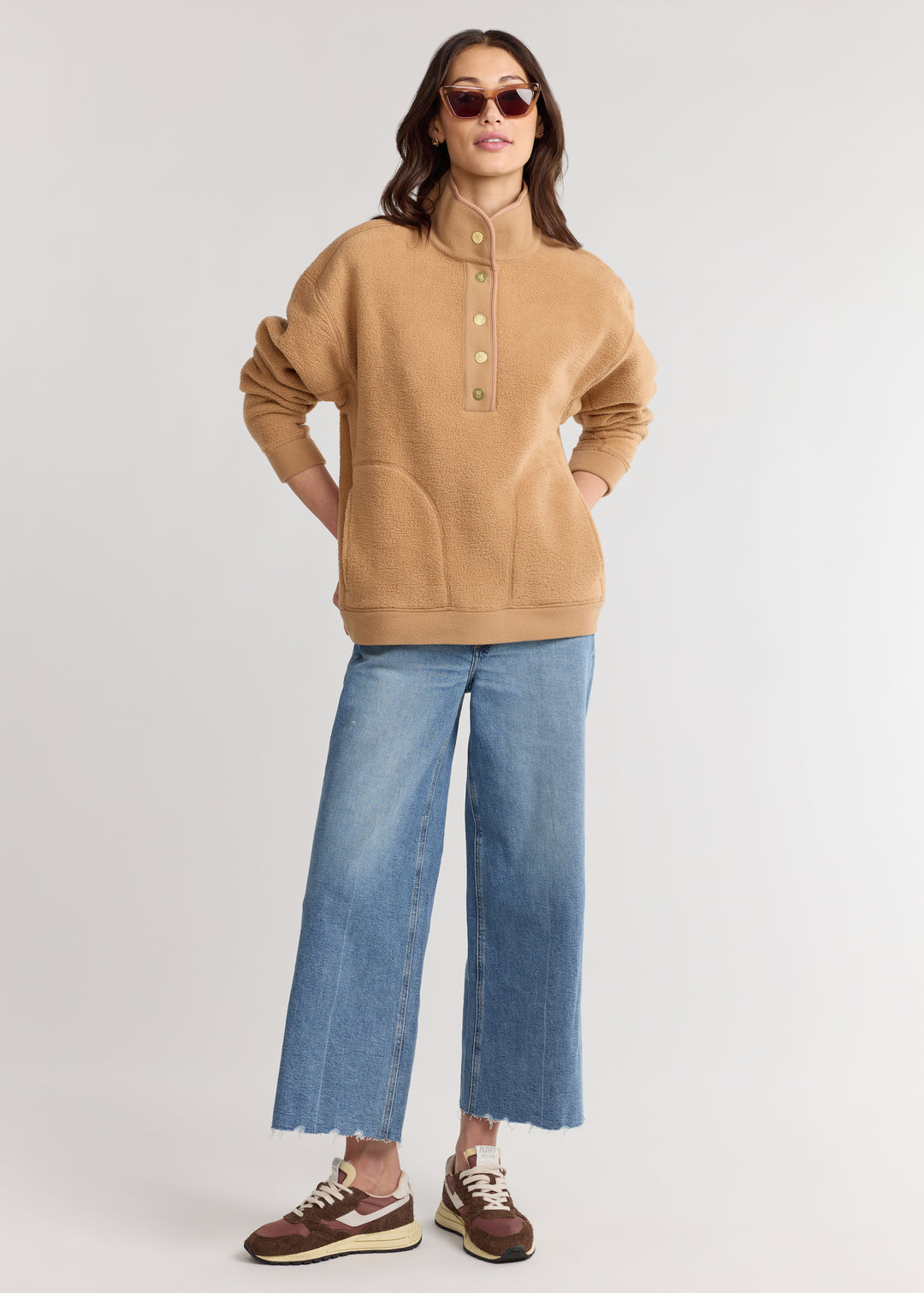 Palomino Pullover in Sherpa Fleece (Camel)