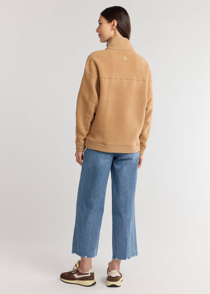 Palomino Pullover in Sherpa Fleece (Camel)