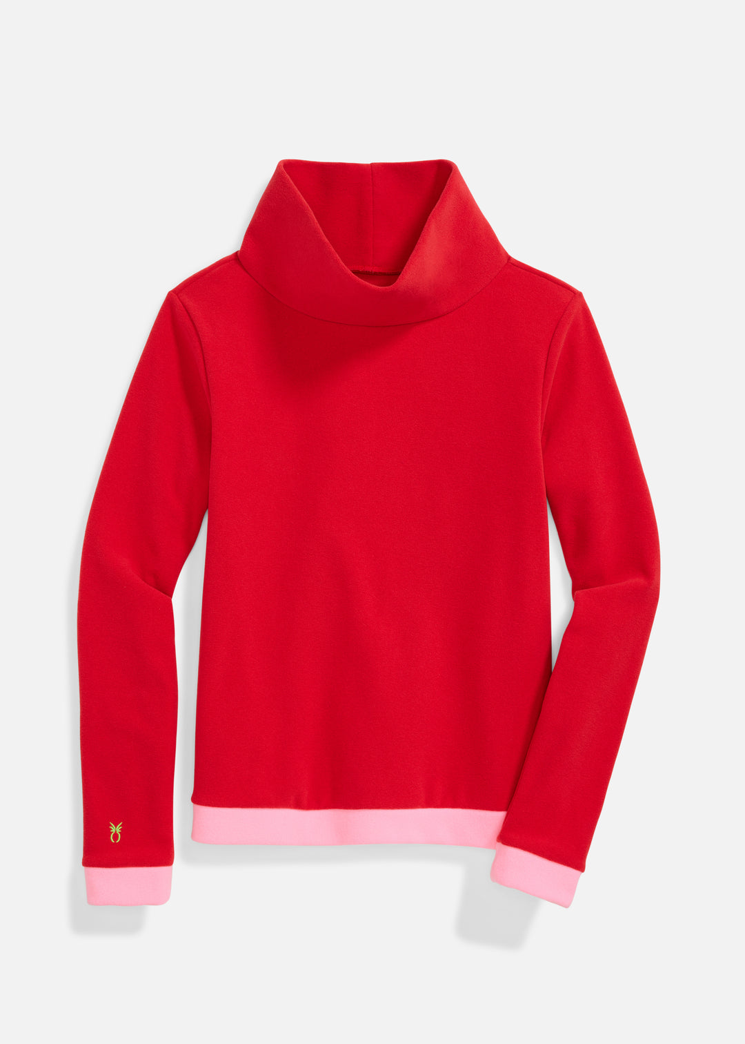 Park Slope Colorblock in Terry Fleece (Red/Cotton Candy)