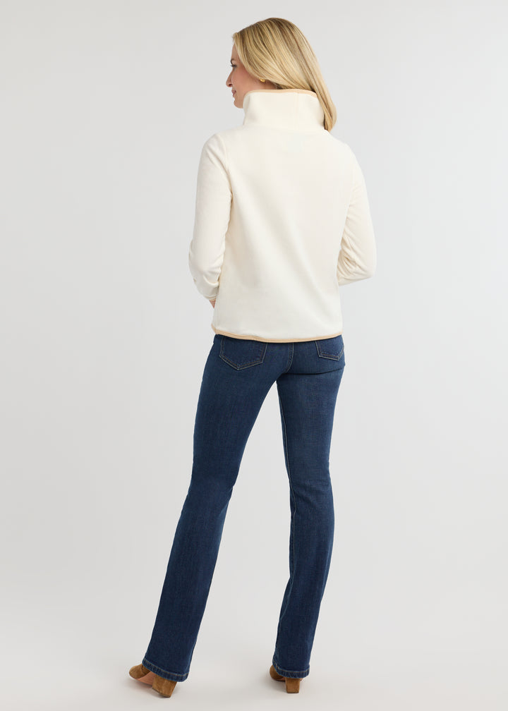 Park Slope with Tipping in Terry Fleece (Cream/Hazelnut)