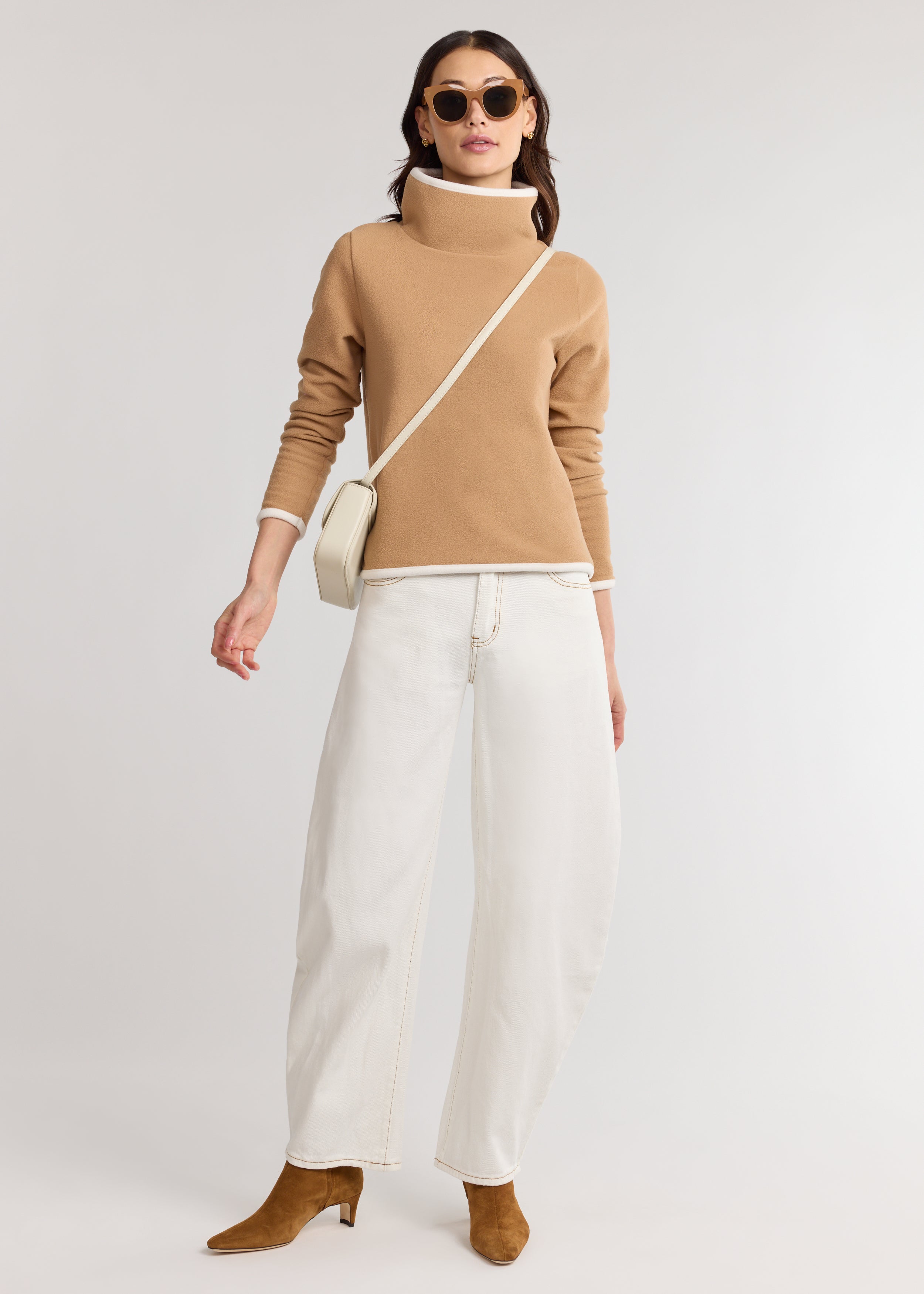 Park Slope with Tipping in Vello Fleece (Camel/Cream) – Dudley