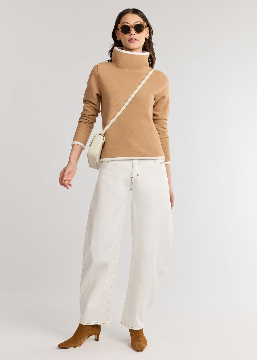 Park Slope with Tipping in Vello Fleece (Camel/Cream)