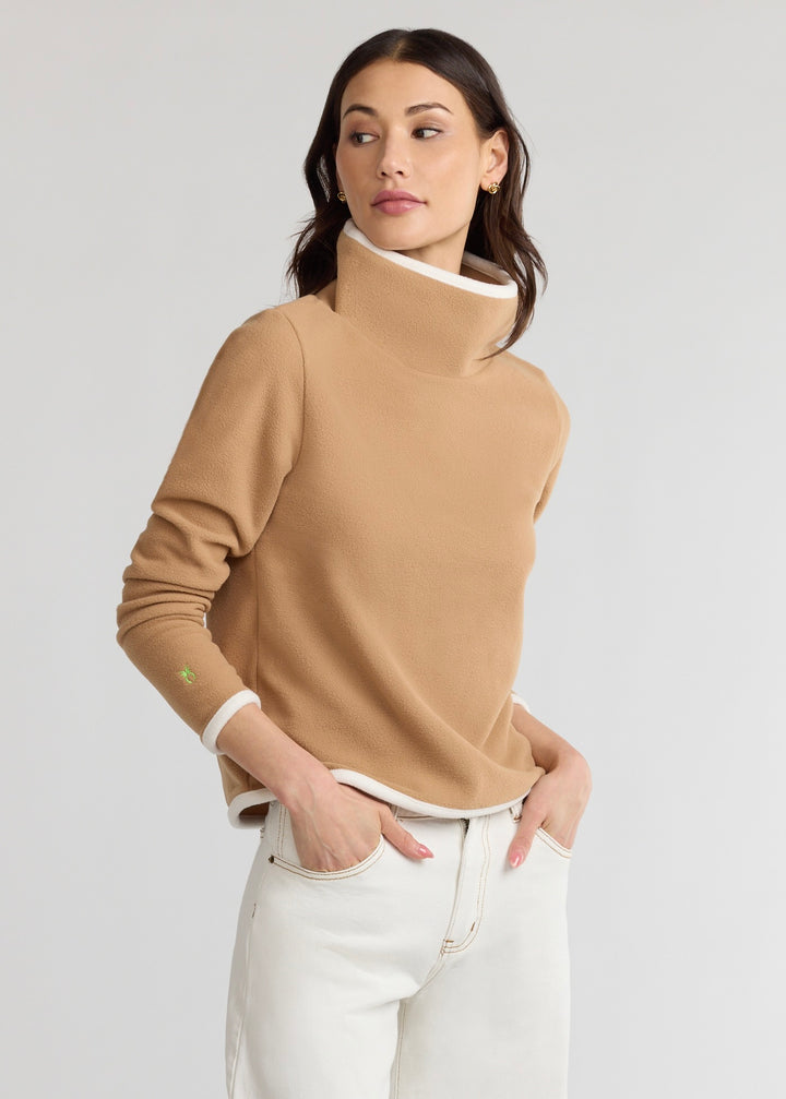Park Slope with Tipping in Vello Fleece (Camel/Cream)