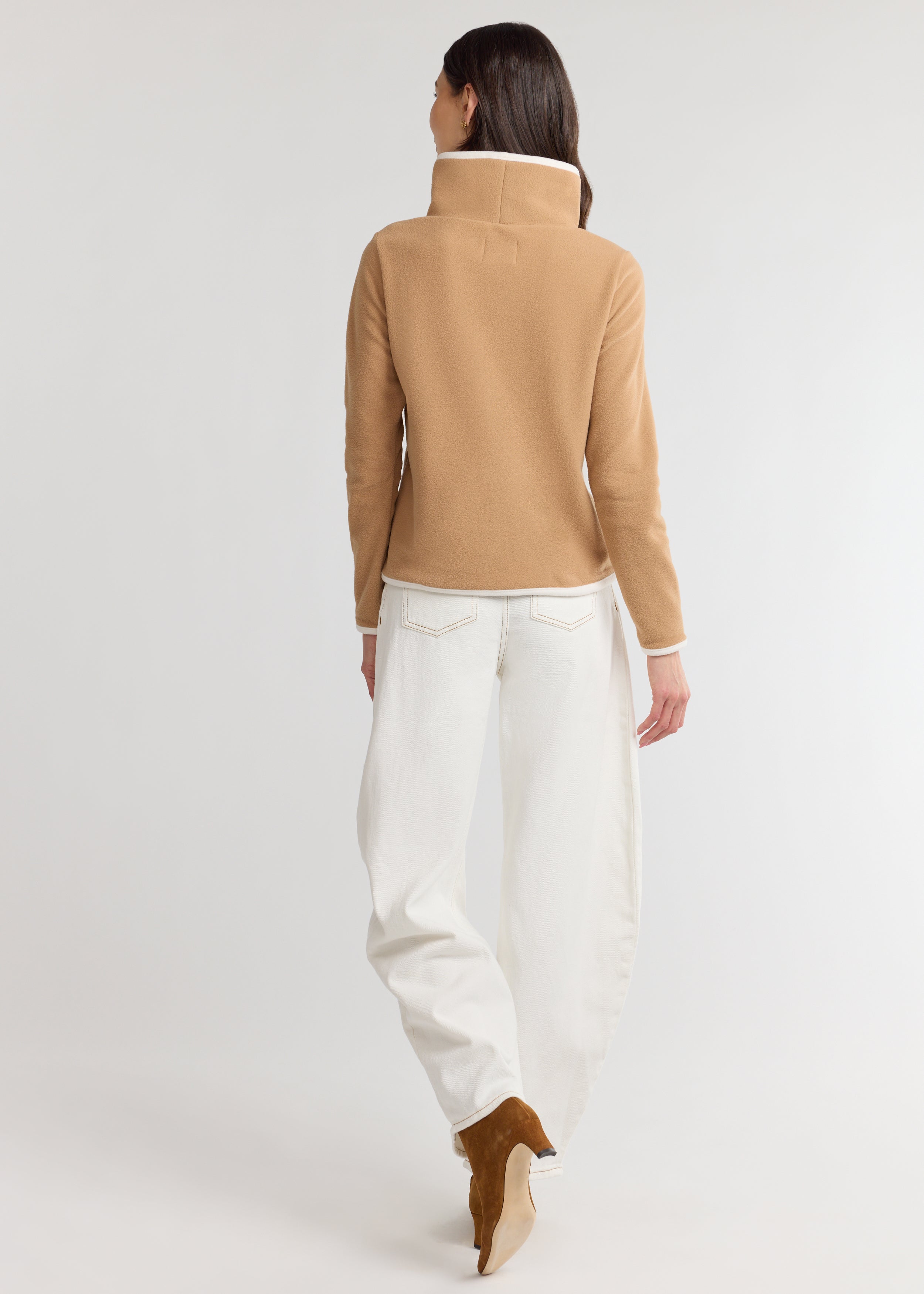 Park Slope with Tipping in Vello Fleece (Camel/Cream) – Dudley