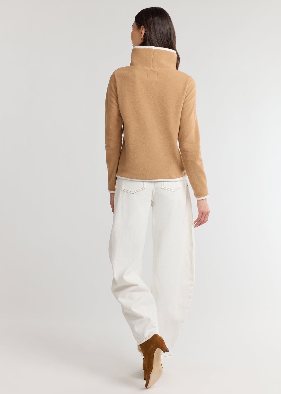 Park Slope with Tipping in Vello Fleece (Camel/Cream)