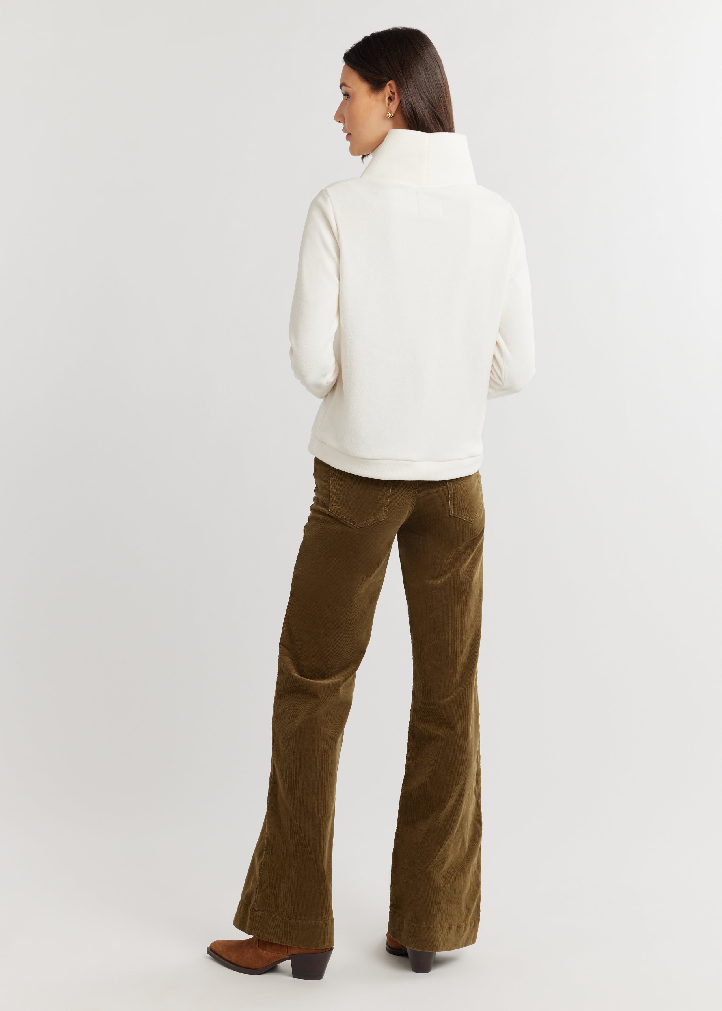 Park Slope Turtleneck in Terry Fleece (Cream) – Dudley Stephens