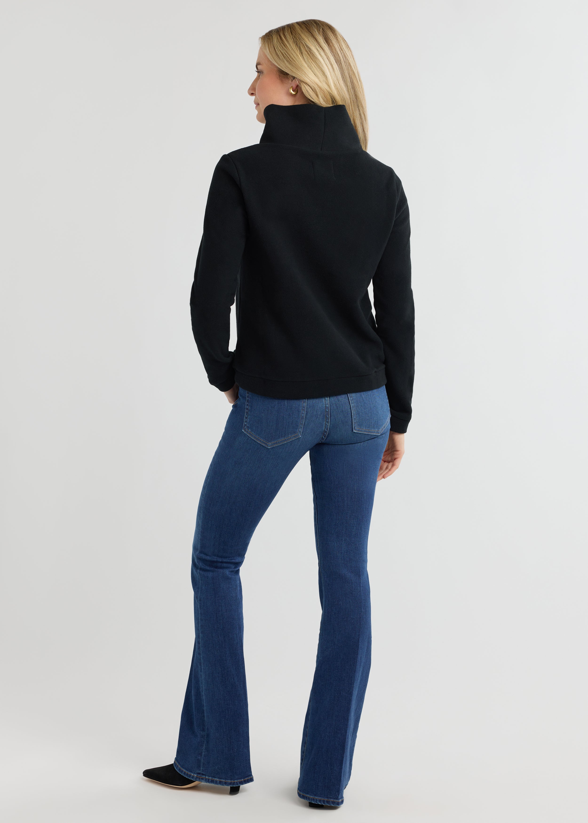 Park Slope Turtleneck in Vello Fleece (Black) – Dudley Stephens