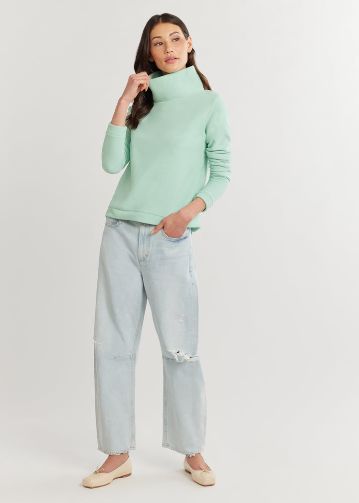 Park Slope Turtleneck in Vello Fleece (Bundles of Joy)