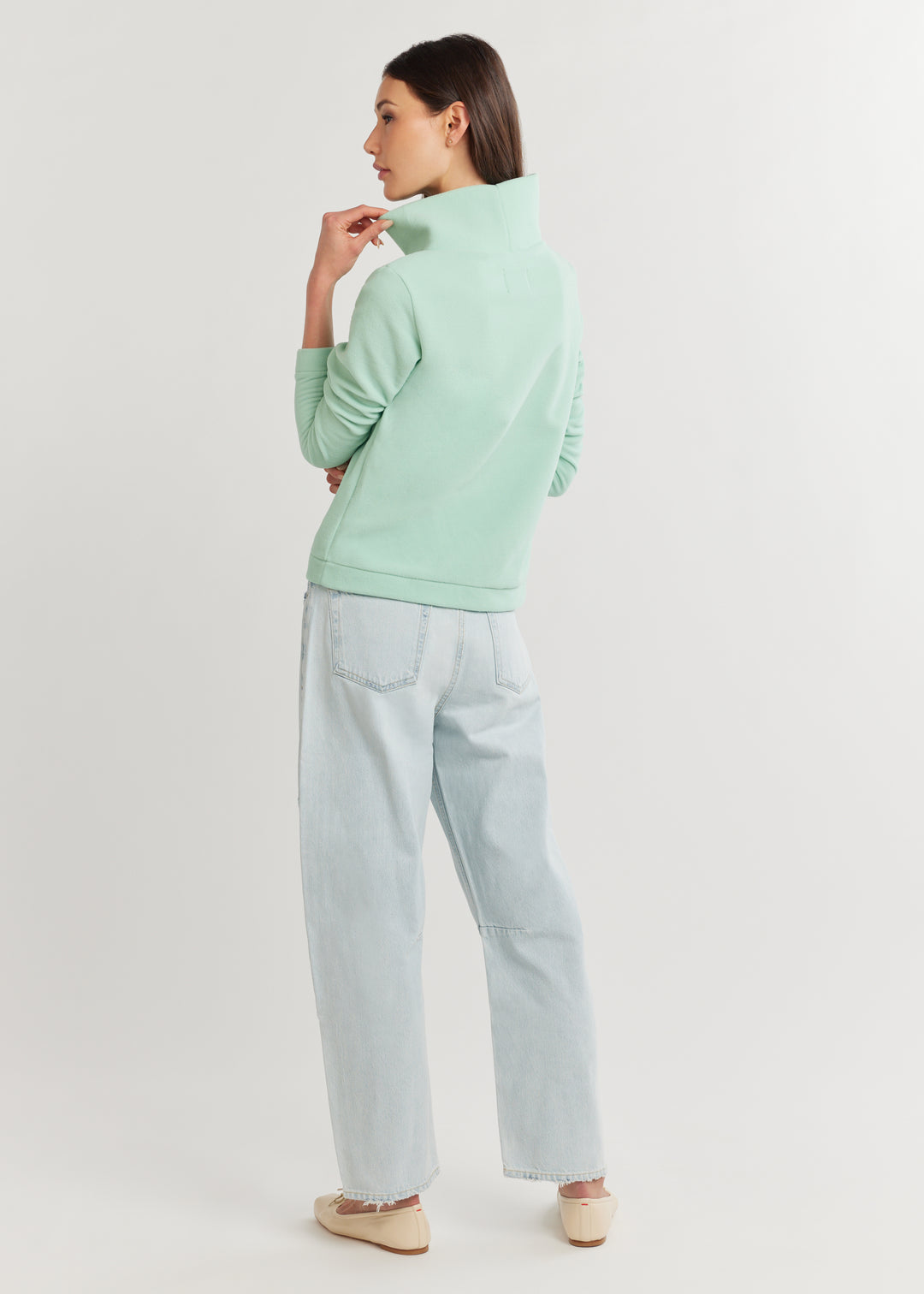 Park Slope Turtleneck in Vello Fleece (Bundles of Joy)