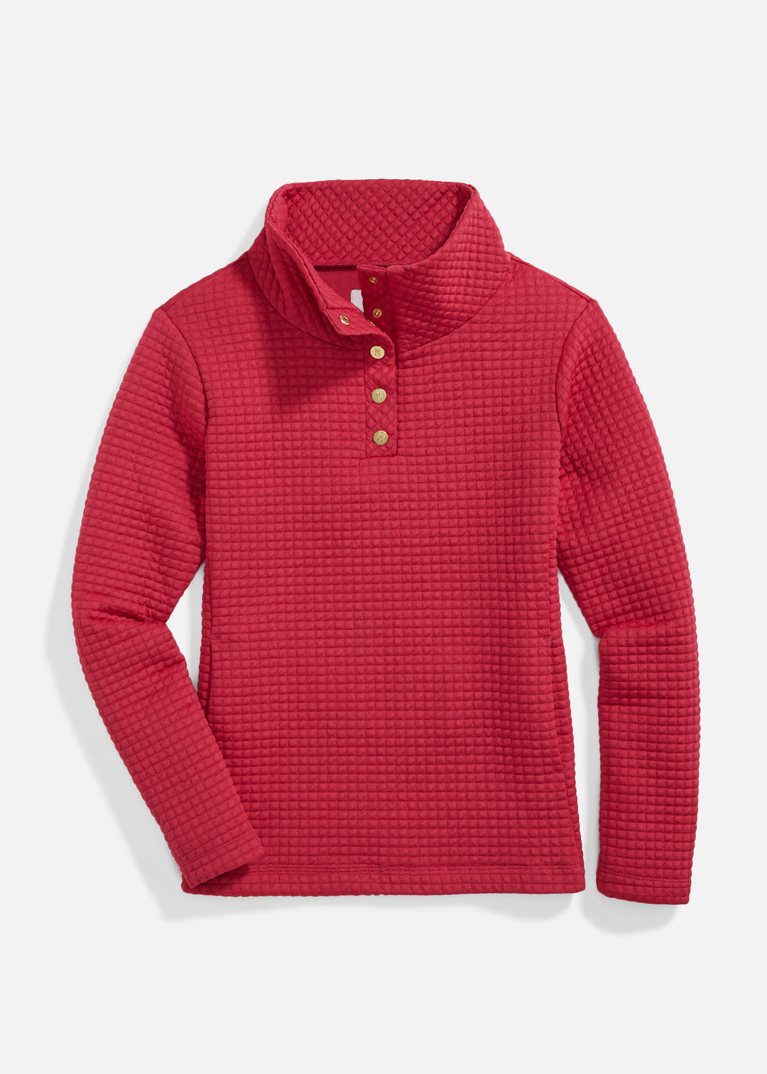 Perry Street Pullover in Waffle (Berry)