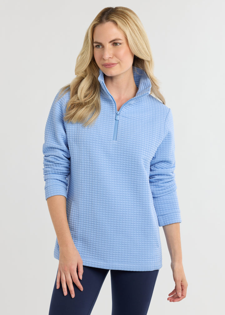 Pocomo Pullover in Waffle (Periwinkle)