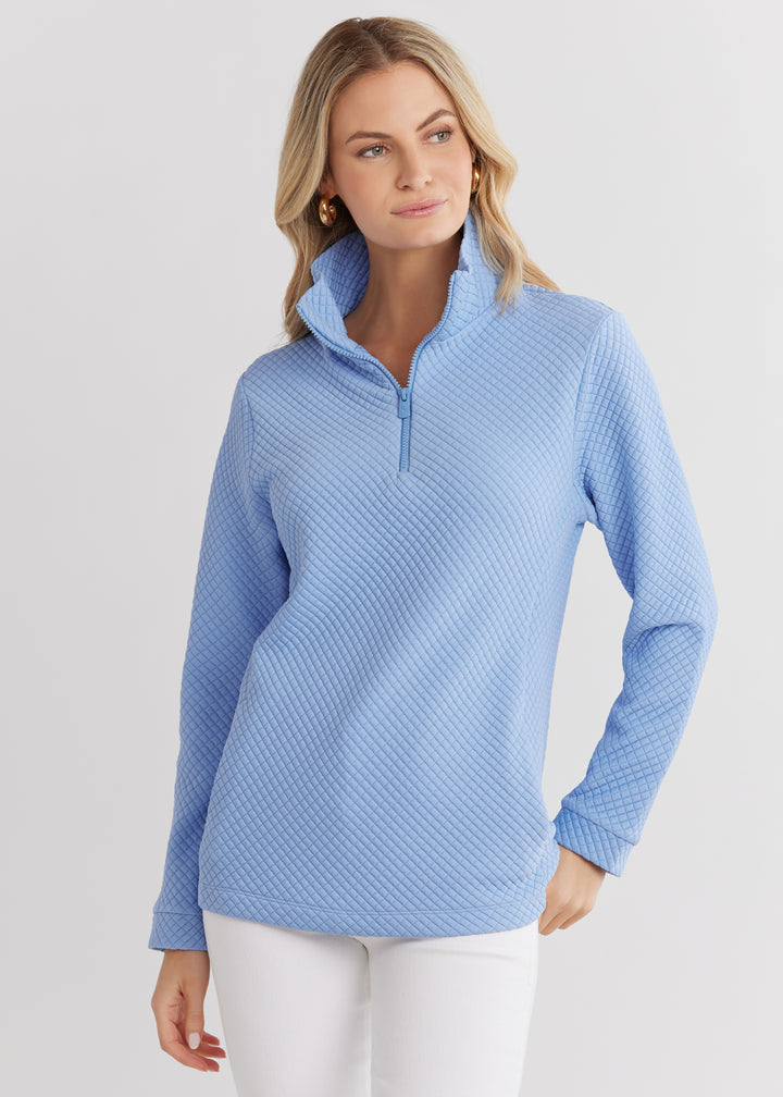 Pocomo Pullover in Waffle (Periwinkle)