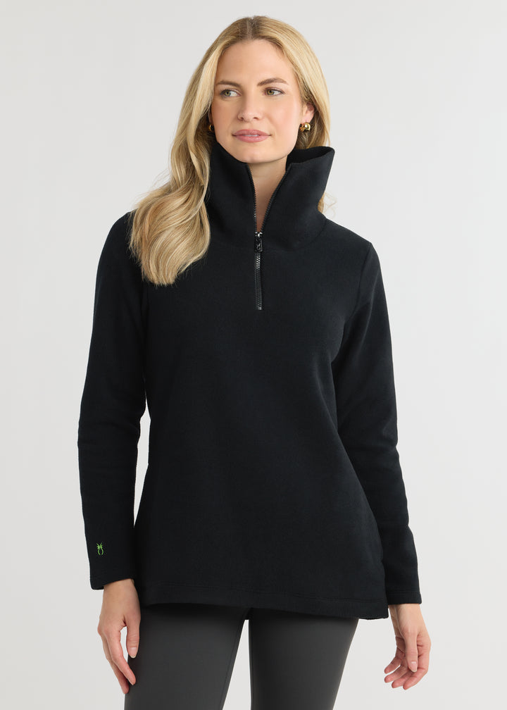 Prospect Pullover in Vello Fleece (Black)