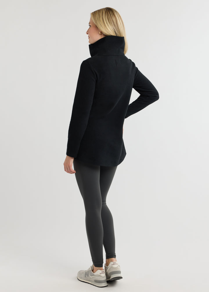 Prospect Pullover in Vello Fleece (Black)
