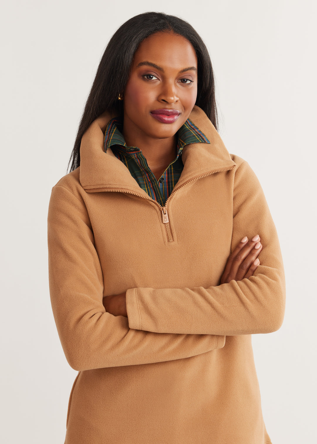 Prospect Pullover in Vello Fleece (Camel)