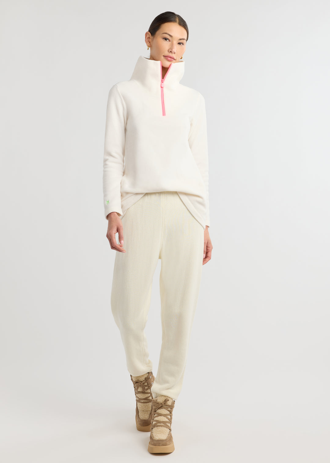 Prospect Pullover in Vello Fleece (Cream)