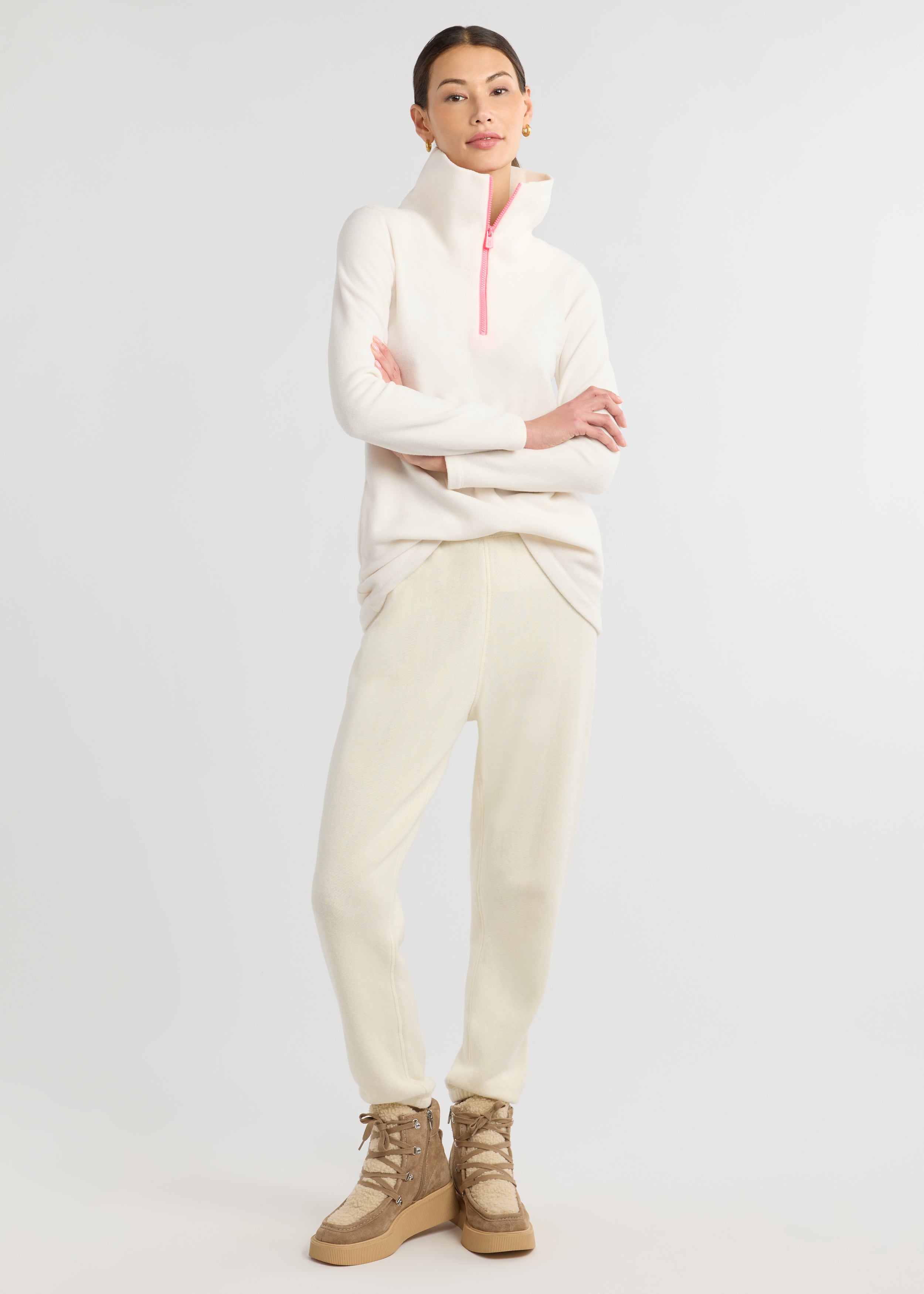 Prospect Pullover in Vello Fleece (Cream) – Dudley Stephens