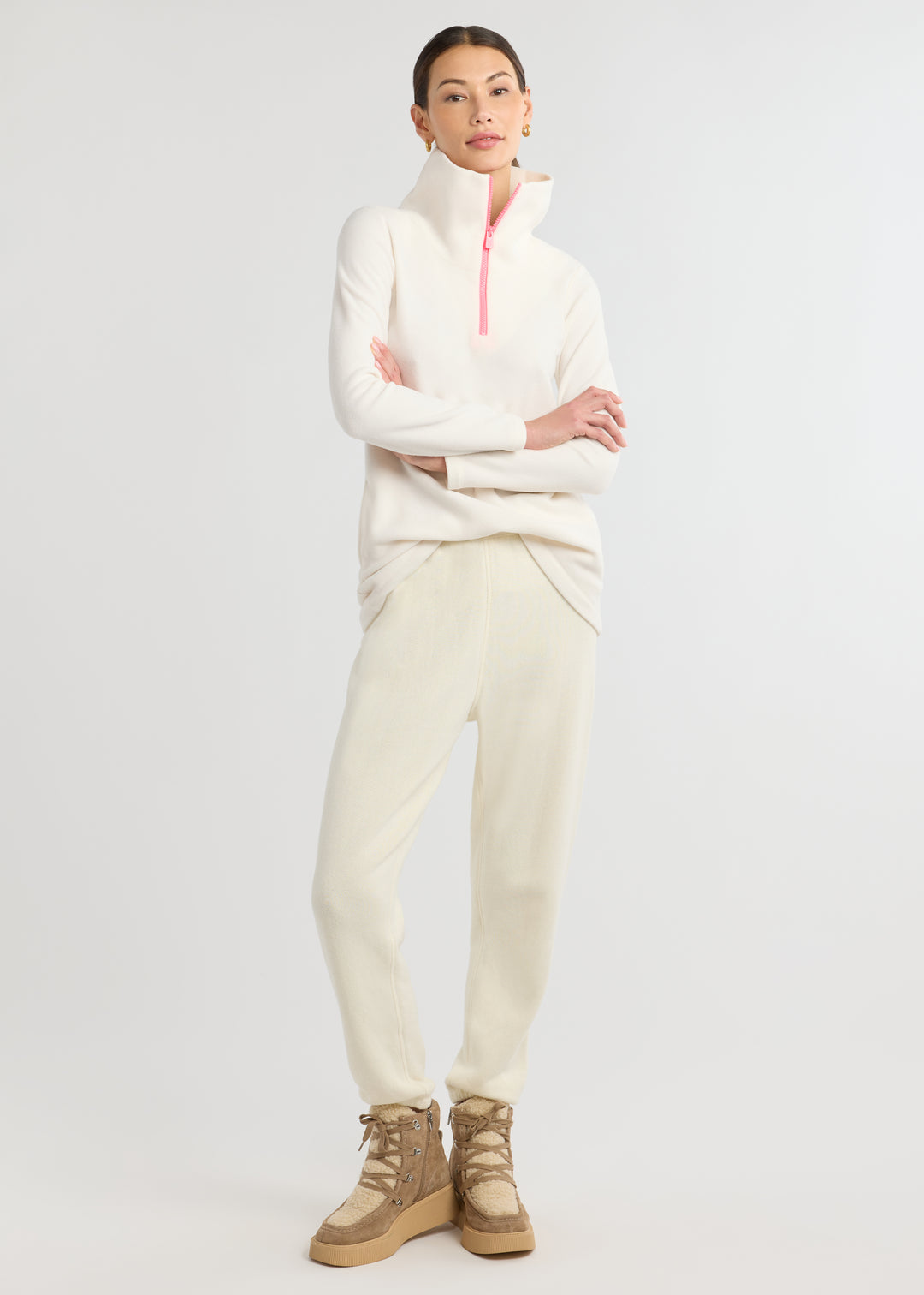 Prospect Pullover in Vello Fleece (Cream)