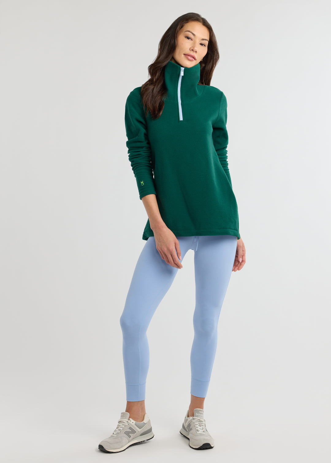 Prospect Pullover in Vello Fleece (Emerald)