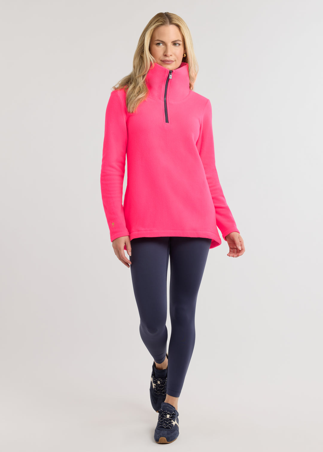 Prospect Pullover in Vello Fleece (Neon Pink)