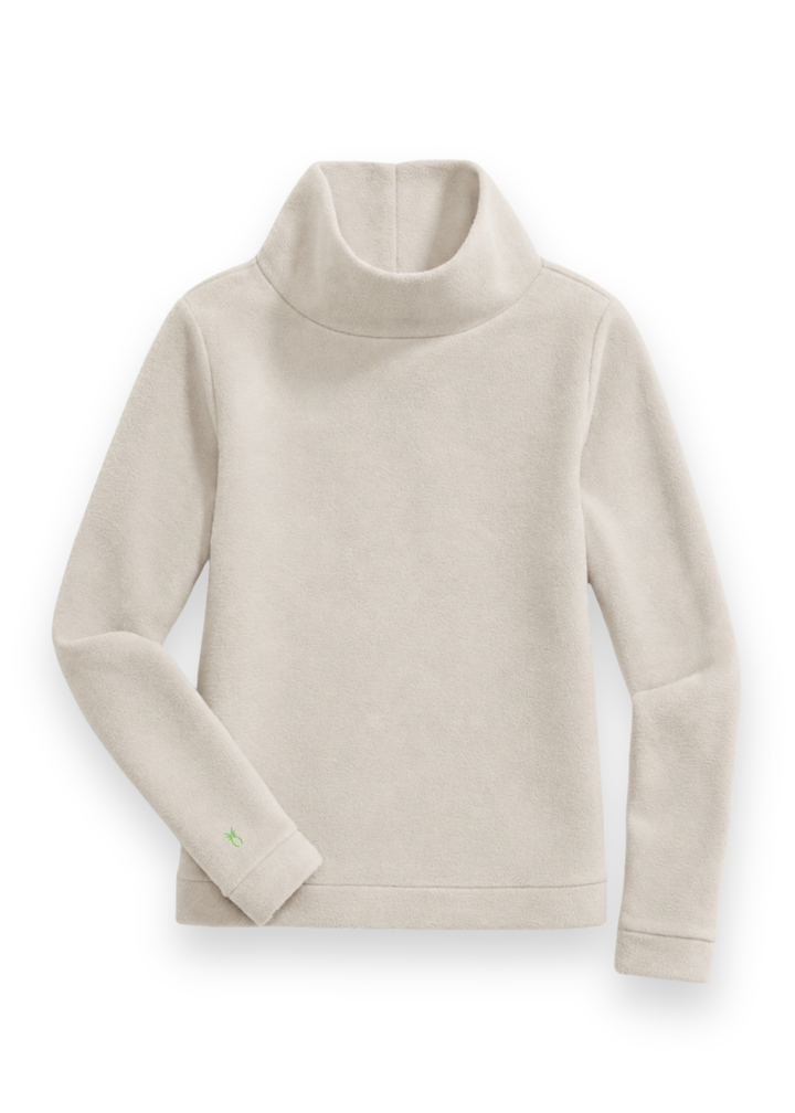 Park Slope Turtleneck in Vello Fleece (Oatmeal)
