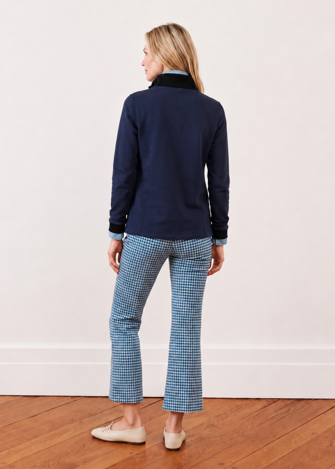 Pembroke Pullover in French Terry (Navy)