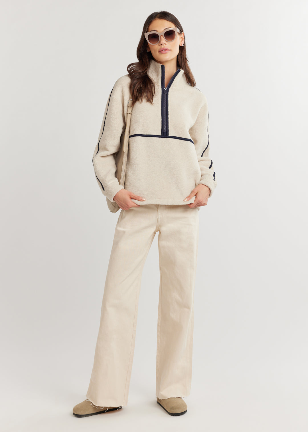 Shetland Pullover in Sherpa Fleece (Oatmeal)