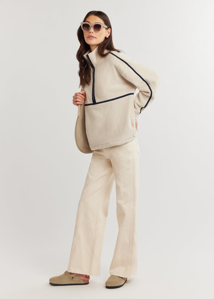 Shetland Pullover in Sherpa Fleece (Oatmeal)