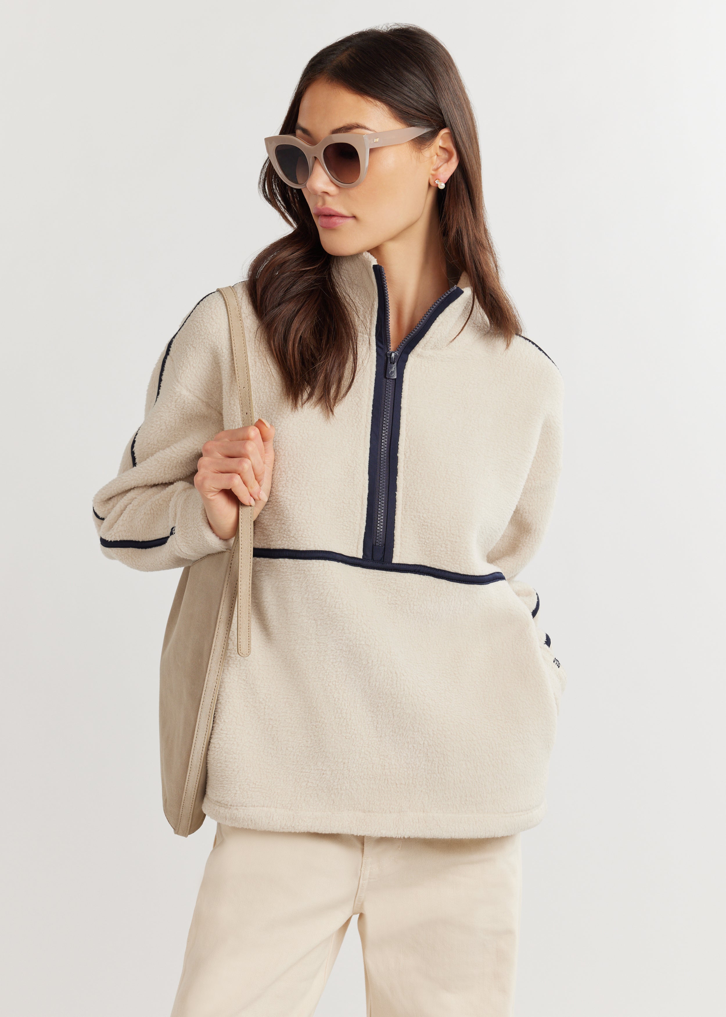 Shetland Pullover in Sherpa Fleece (Oatmeal) – Dudley Stephens