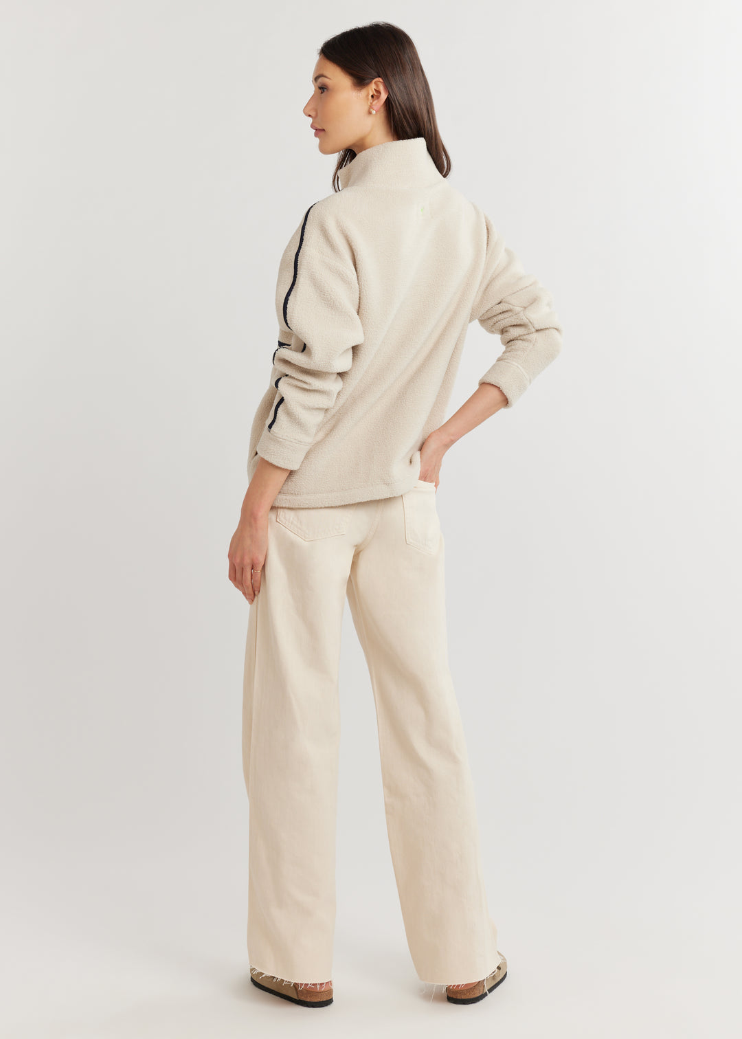 Shetland Pullover in Sherpa Fleece (Oatmeal)