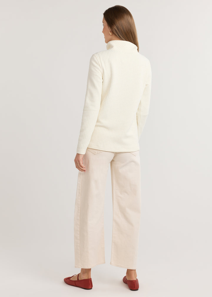 Smith Point Pullover in Waffle (Cream)