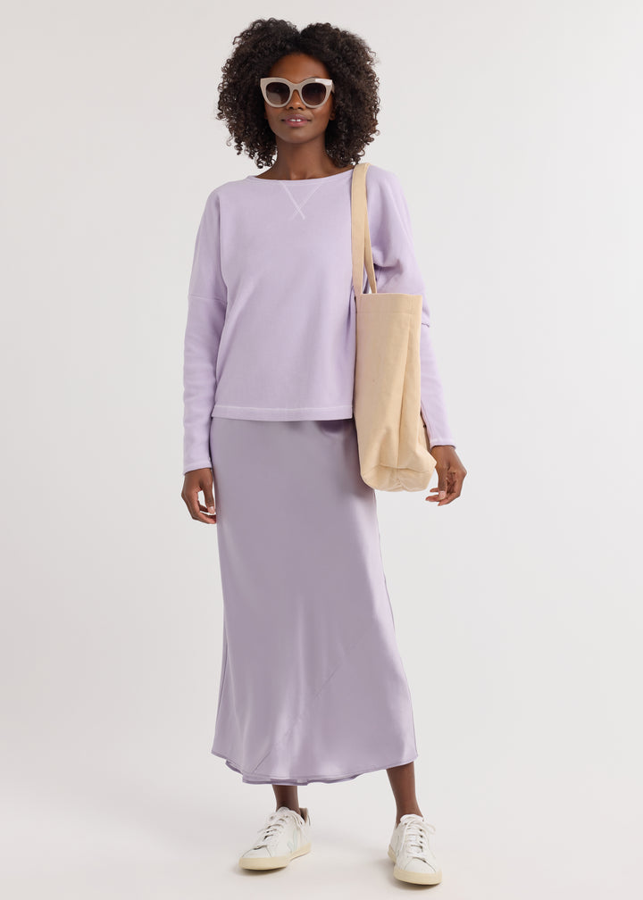 Somerset Sweatshirt in Terry Fleece (Lavender)
