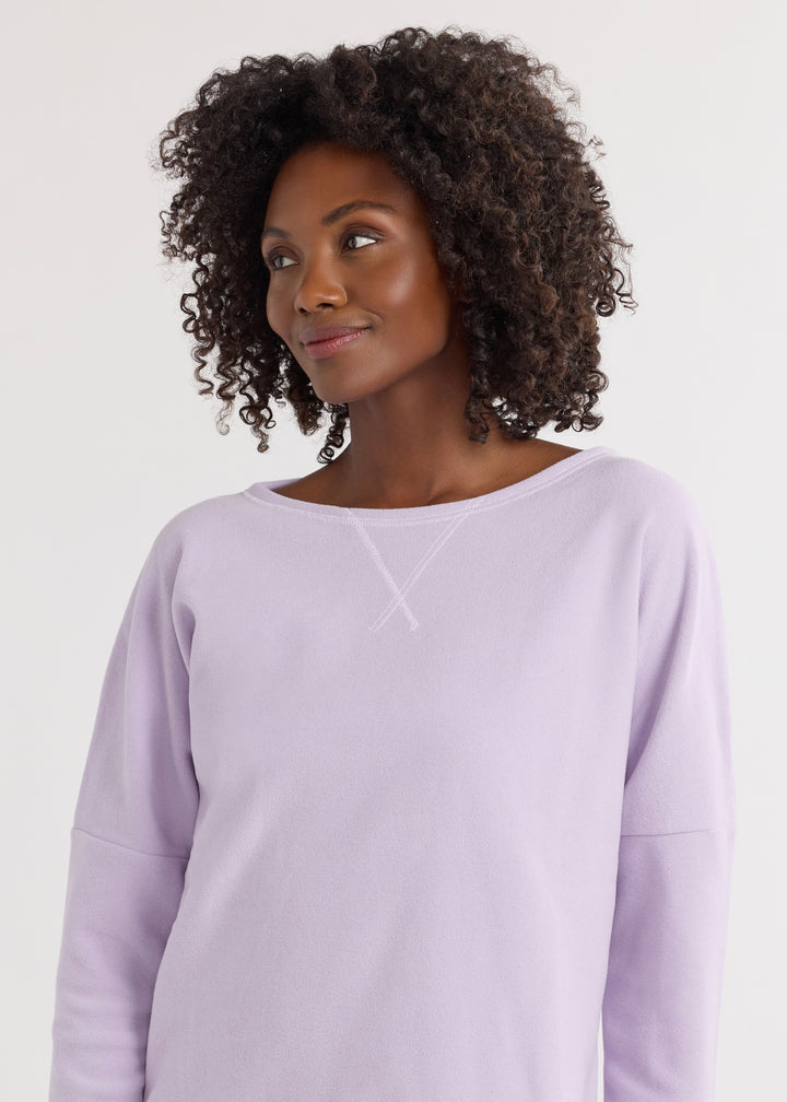 Somerset Sweatshirt in Terry Fleece (Lavender)