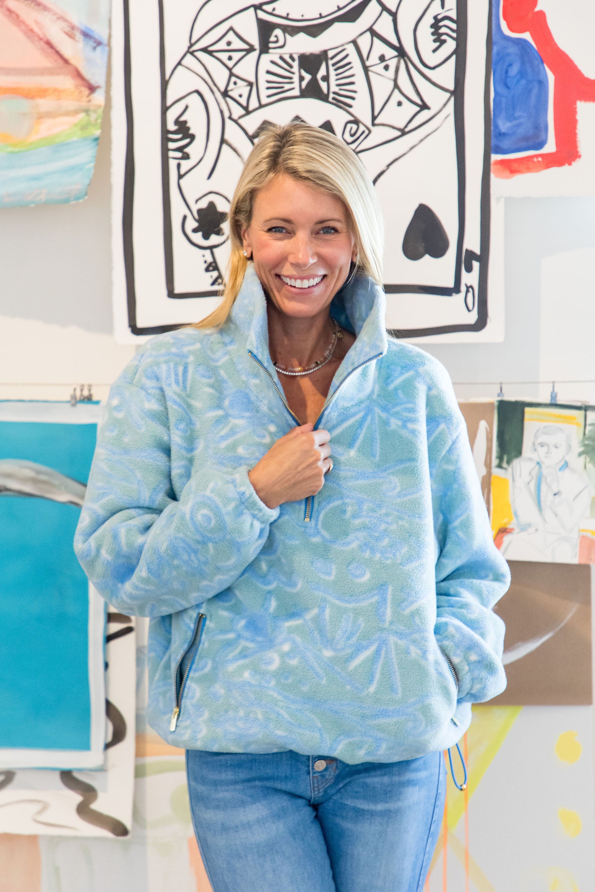 Hartley Pullover in Sherpa Fleece (Sageborn) – Dudley Stephens