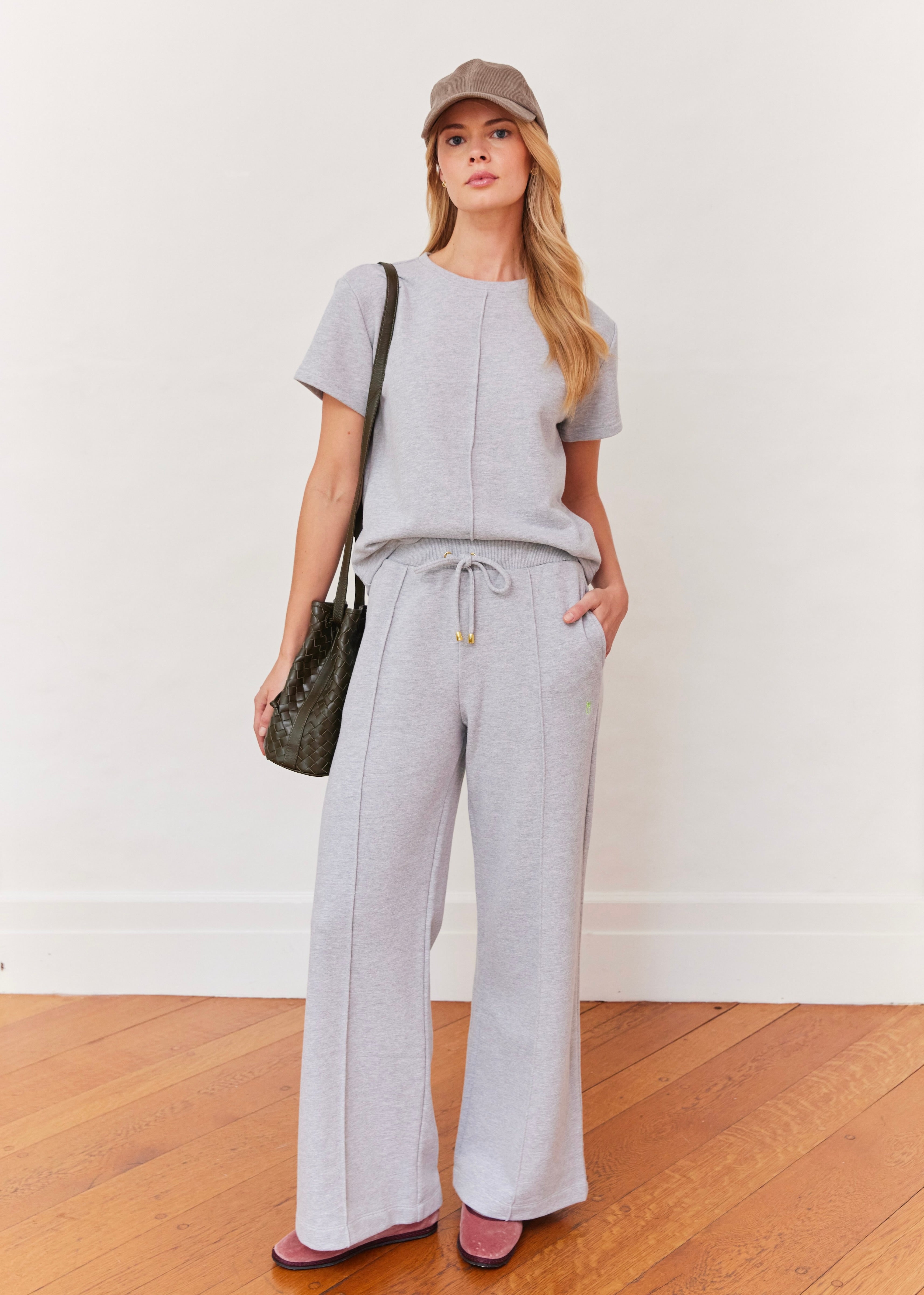 パンツ Dhal Karsey Over All / Gray Portofino Pant in French Terry (Heather Grey) – Dudley Stephens